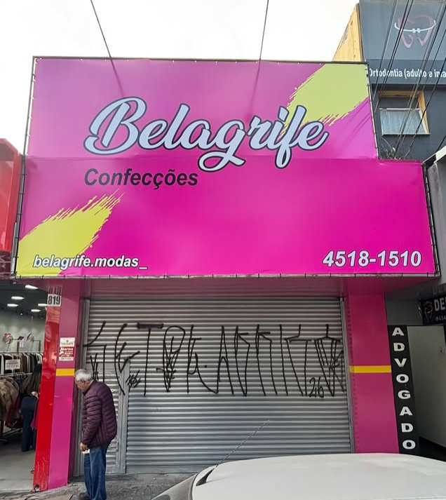 Projeto Belagrife Confecções - Fachadas