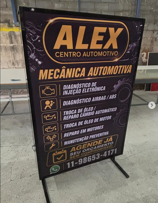 Projeto Alex Centro Automotivo - Banners e Faixas